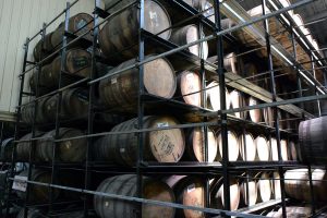 Belize Rum Barrels at Travellers belize factory tour
