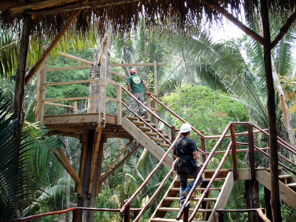 zip line platform belize