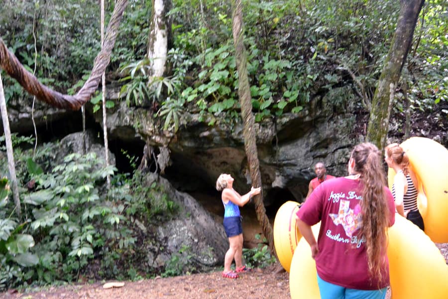 Belize cave tubing jungle walk