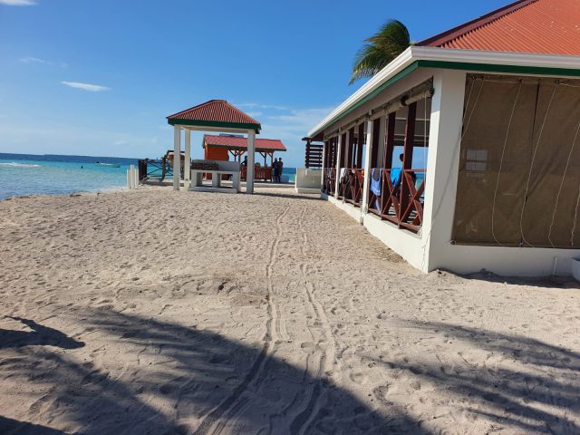 Belize Goff's Caye beach break